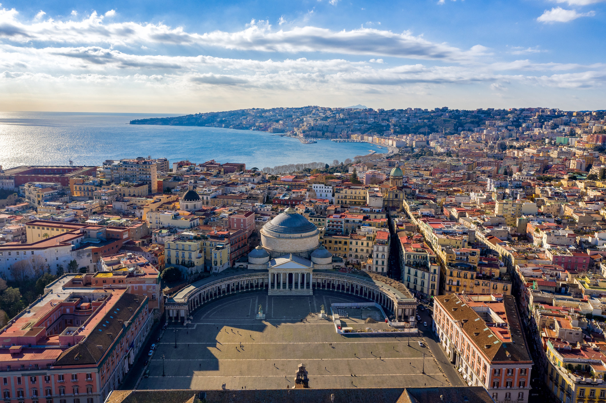 Aerial View of Naples, Italy